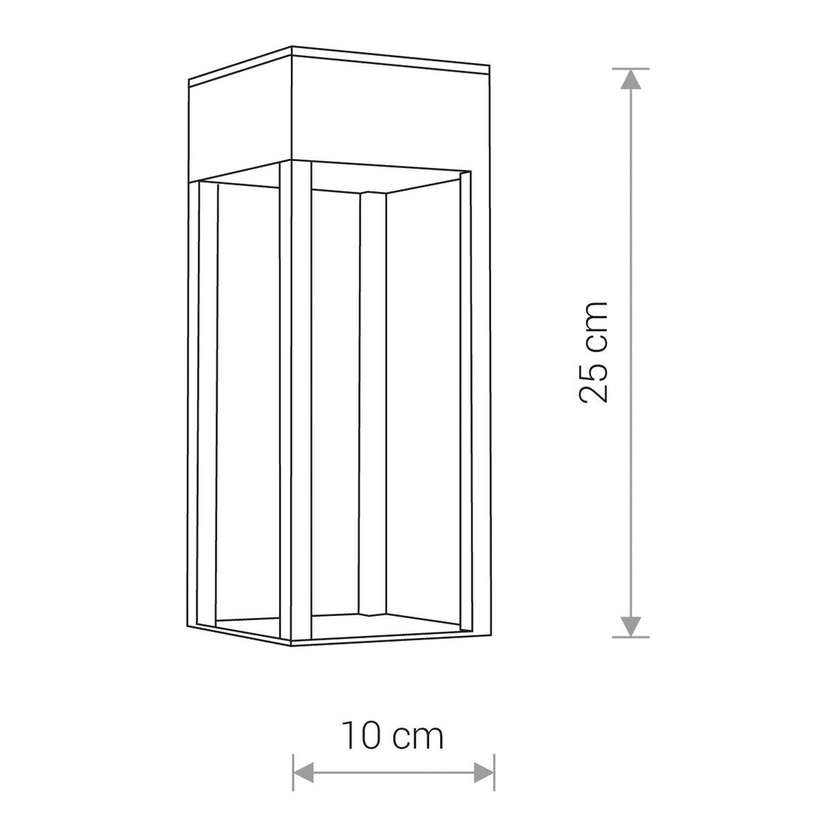Nowodvorski Lampa ścienna natynkowa STRUCTURE LED 13W 50/60Hz IP54 - Aluminium lakierowane - Czarny 8146