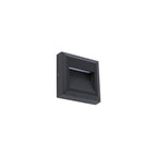 Nowodvorski Lampa ścienna natynkowa SIDEWALK SQUARE LED 3W 50/60Hz IP54 - Aluminium lakierowane - Czarny 8148