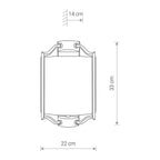 Nowodvorski Kinkiet NUNTUCET 10W only LED 50/60Hz - Stal chromowana - Chrom 8151