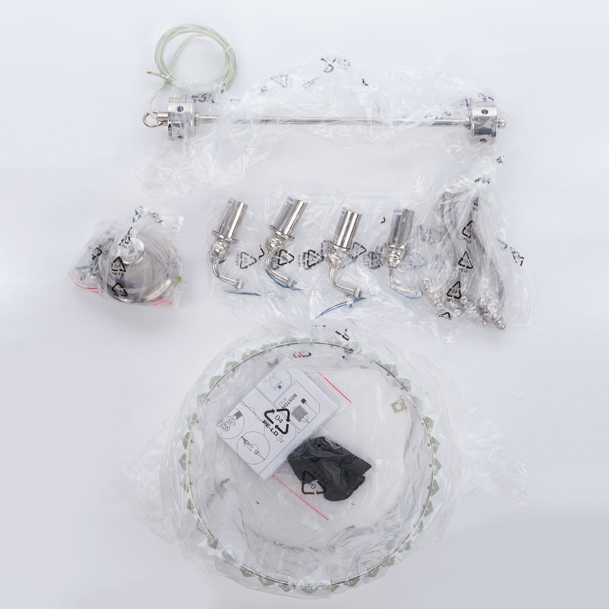 Nowodvorski Lampa wisząca BOSTON 10W only LED 50/60Hz - Stal chromowana - Chrom