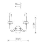 Nowodvorski Kinkiet HAMPTON 10W only LED 50/60Hz - Stal chromowana - Chrom 8155