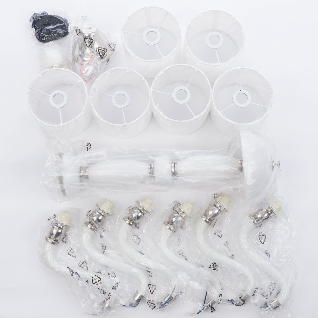 Nowodvorski Żyrandol NEWPORT 10W only LED 50/60Hz - Szkło - Biały