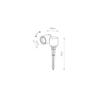 Nowodvorski Lampa gruntowa TUBINGS M 10W only LED 50/60Hz IP54 - Aluminium lakierowane - Czarny 8161