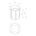 Nowodvorski Lampa ścienna wbudowana PAT LED 3W 50/60Hz IP65 - Aluminium lakierowane - Czarny 8162