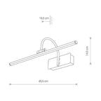 Nowodvorski Kinkiet GIOTTO LED S 9W 50/60Hz - Stal mosiądzowana - Antyczny mosiądz 8168