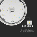 10W Plafon LED (Zasilanie awaryjne i czujnik) / Chip SAMSUNG / Barwa:4000K