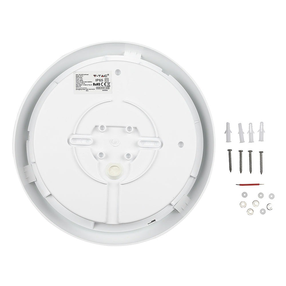 10W Plafon LED (Zasilanie awaryjne i czujnik) / Chip SAMSUNG / Barwa:4000K