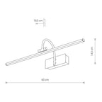 Nowodvorski Kinkiet GIOTTO LED M 13W 50/60Hz - Stal mosiądzowana - Antyczny mosiądz 8170
