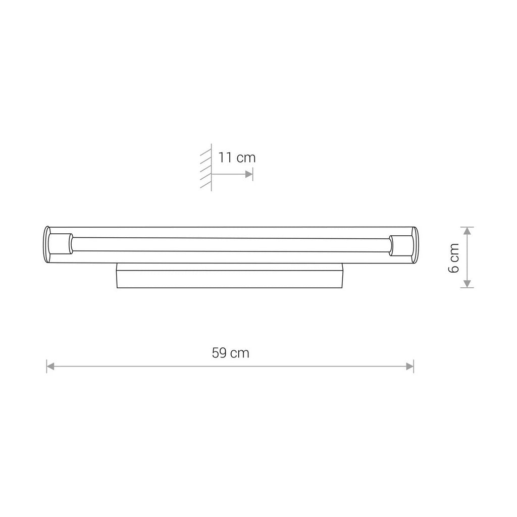 Nowodvorski Kinkiet ION LED M 12W 50/60Hz - Szkło - Transparentny 8171