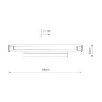 Nowodvorski Kinkiet ION LED M 12W 50/60Hz - Szkło - Transparentny 8171