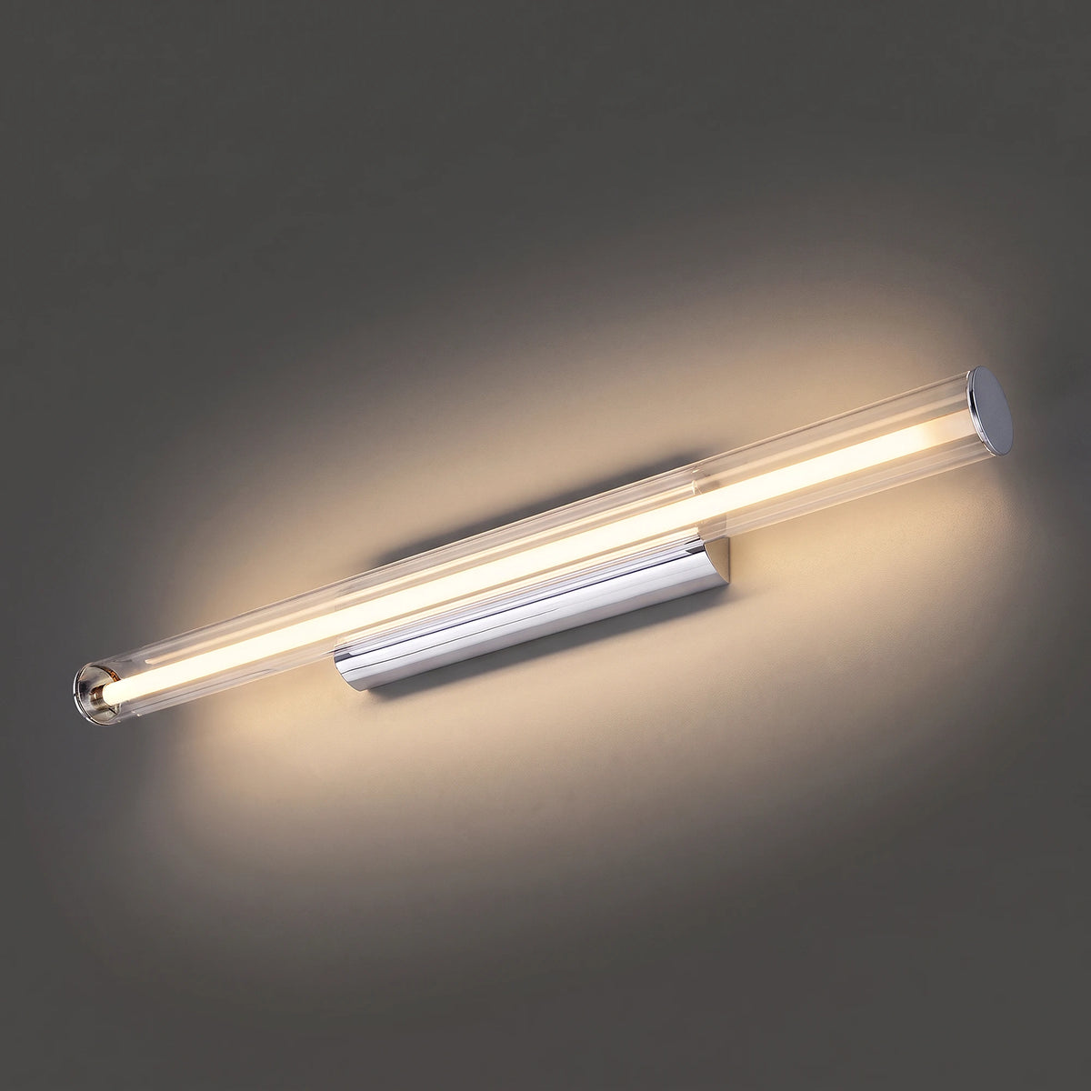 Nowodvorski Kinkiet ION LED L 18W 50/60Hz - Szkło - Transparentny 8172 - lampa włączona