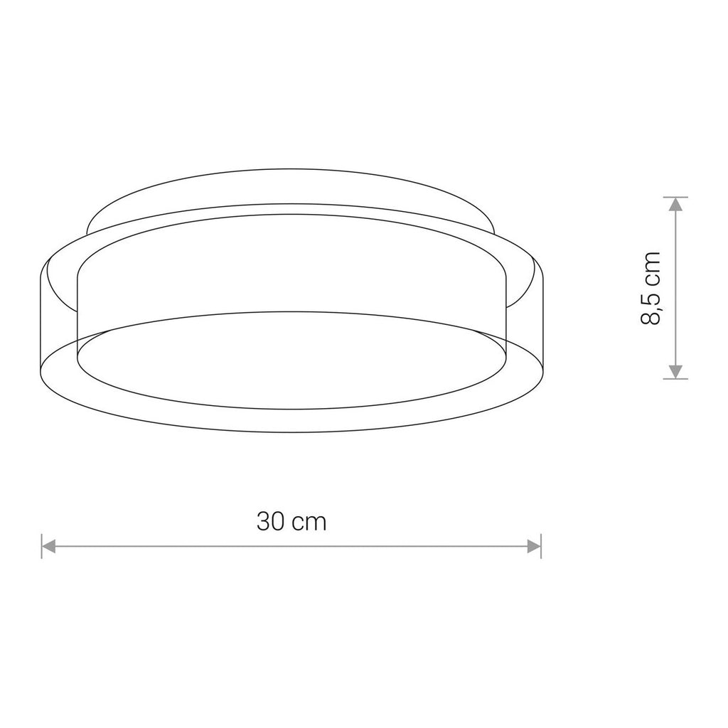 Nowodvorski Plafon PAN LED S 12W 50/60Hz - Szkło - Transparentny 8173
