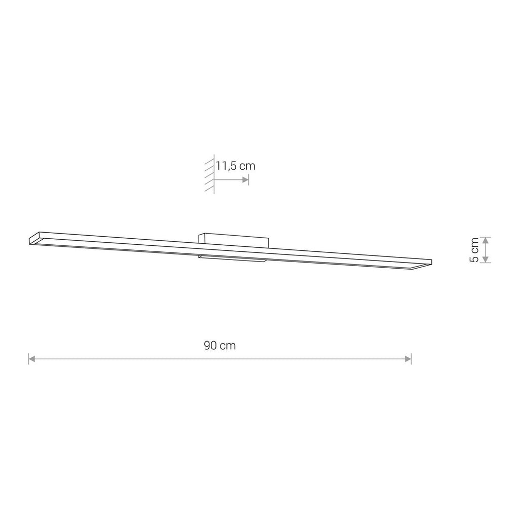 Nowodvorski Kinkiet LATH LED 16W 50/60Hz - Stal chromowana - Chrom 8175