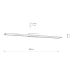 Nowodvorski Kinkiet LATH LED 16W 50/60Hz - Stal chromowana - Chrom 8175