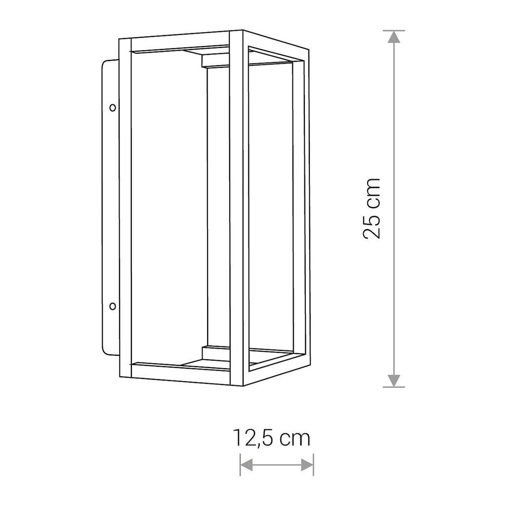 Nowodvorski Lampa ścienna natynkowa SYMMETRY LED 7W 50/60Hz IP54 - Aluminium lakierowane - Grafitowy 8176