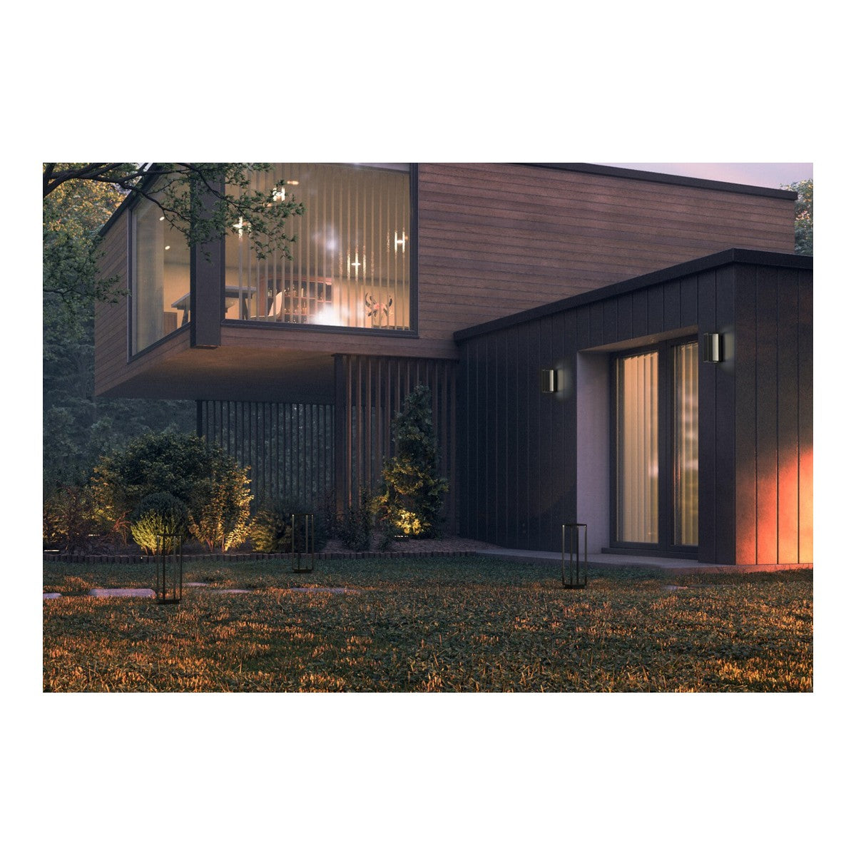 Nowodvorski Lampa ścienna natynkowa SYMMETRY LED 7W 50/60Hz IP54 - Aluminium lakierowane - Grafitowy 8176