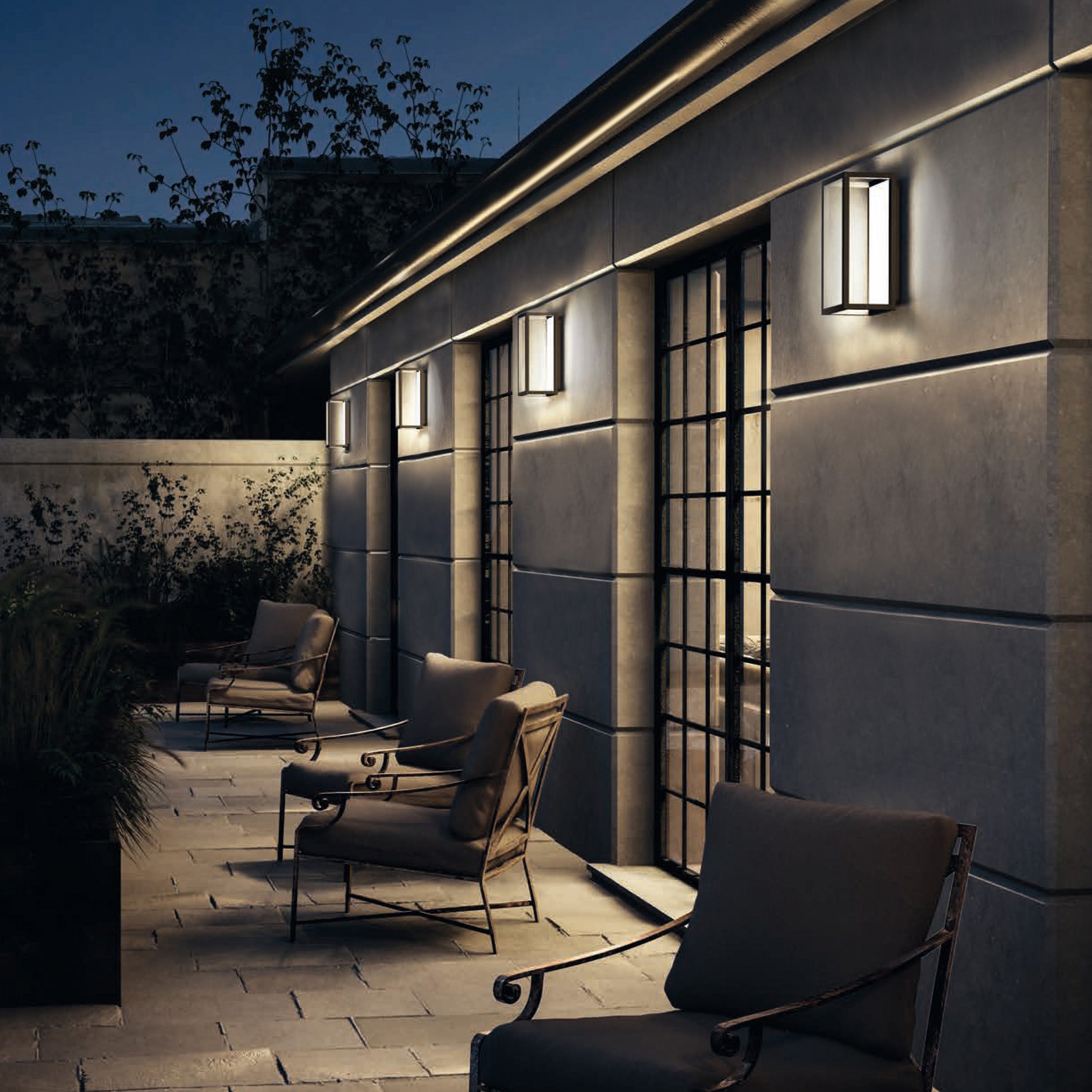 Nowodvorski Lampa ścienna natynkowa SYMMETRY LED 7W 50/60Hz IP54 - Aluminium lakierowane - Grafitowy