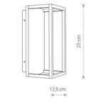 Nowodvorski Lampa ścienna natynkowa SYMMETRY LED 7W 50/60Hz IP54 - Aluminium lakierowane - Grafitowy 8176