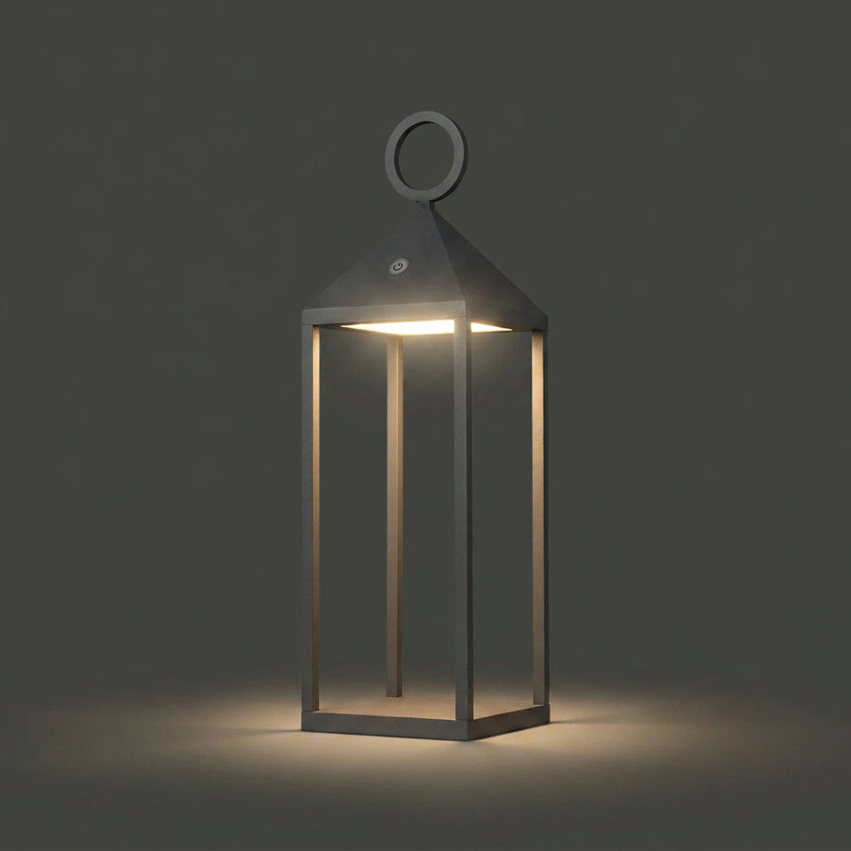 Nowodvorski Lampa przenośna PICNIC LED 2,2W 50/60Hz IP54 - Aluminium lakierowane - Grafitowy 8177 - lampa włączona
