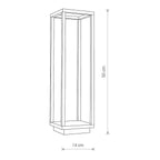 Nowodvorski Lampa stojąca SYMMETRY LED 7W 50/60Hz IP54 - Aluminium lakierowane - Grafitowy 8180