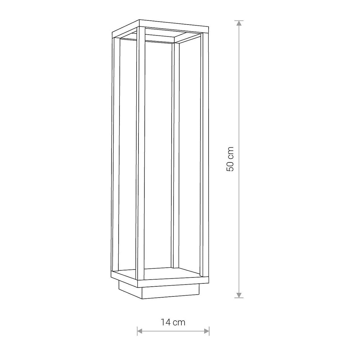 Nowodvorski Lampa stojąca SYMMETRY LED 7W 50/60Hz IP54 - Aluminium lakierowane - Grafitowy 8180