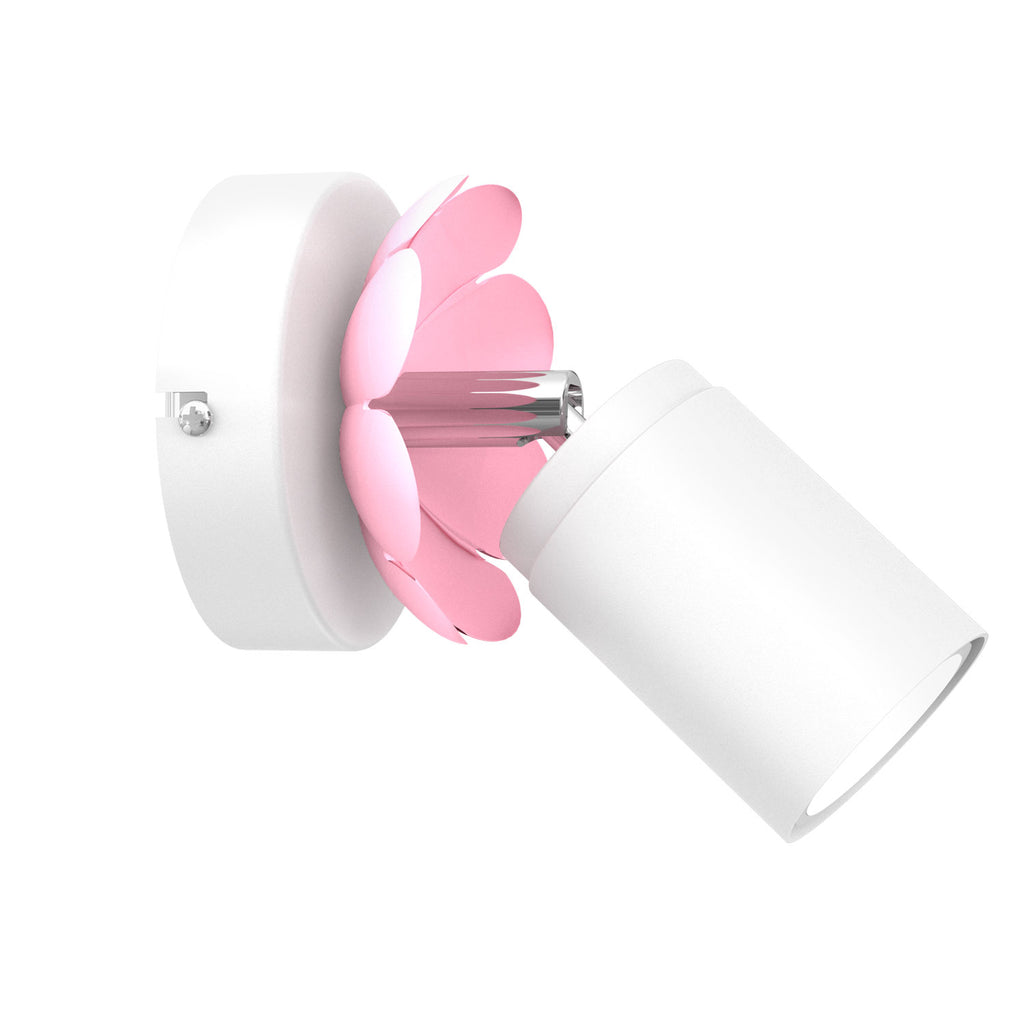 spot Flower white/pink 1xGU10