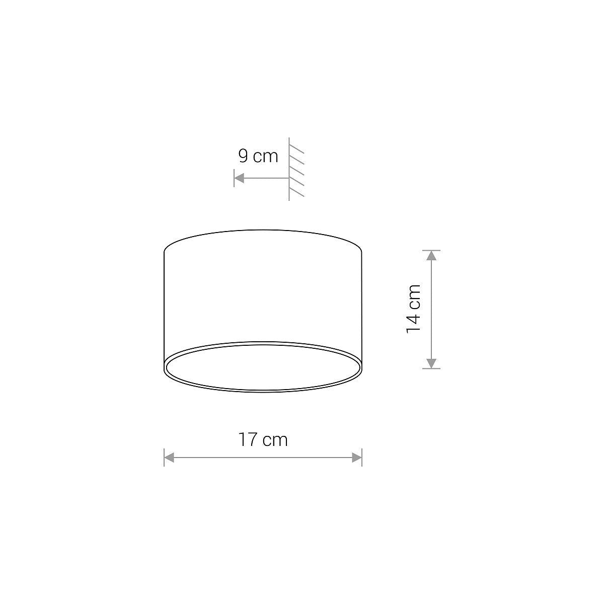 Nowodvorski Lampa ścienna natynkowa ELLIPSES LED 2x5W 50/60Hz IP54 - Aluminium lakierowane - Czarny 8182