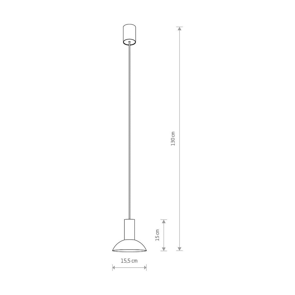 Nowodvorski Lampa wisząca HERMANOS C 10W only LED 50/60Hz - Stal lakierowana - Czarny I 8192