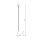 Nowodvorski Lampa wisząca HERMANOS C 10W only LED 50/60Hz - Stal lakierowana - Czarny I 8192
