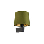 Nowodvorski Kinkiet z włącznikiem CHILLIN 10W only LED 230 50/60 - Aksamit - Zielono-złoty 8198
