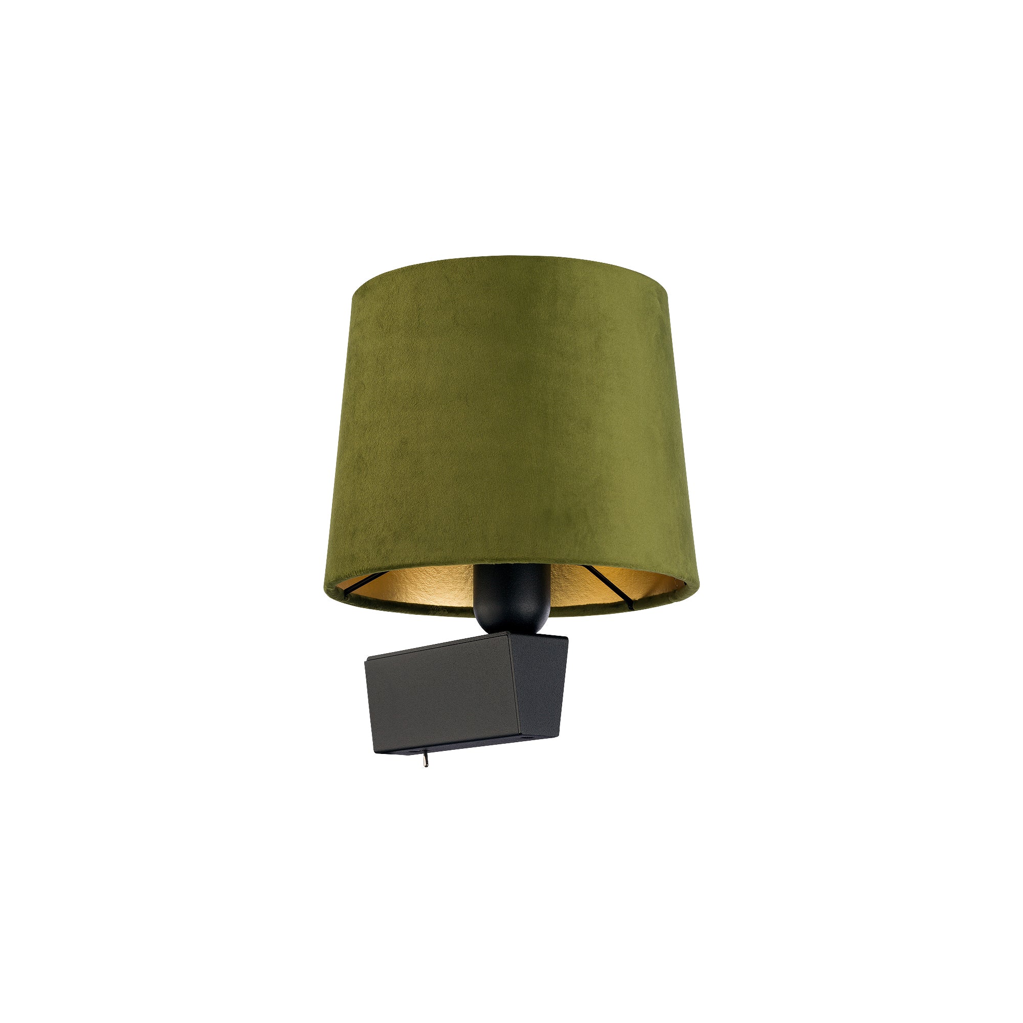 Nowodvorski Kinkiet z włącznikiem CHILLIN 10W only LED 230 50/60 - Aksamit - Zielono-złoty 8198