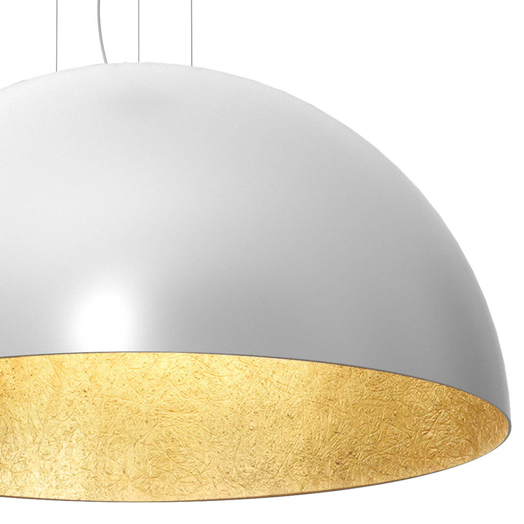 żyrandol Compo 1/2 bool ( dia 1000) white/gold 1xE27