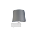 Nowodvorski Kinkiet z włącznikiem CHILLIN 10W only LED 230 50/60 - Tkanina - Szary 8200