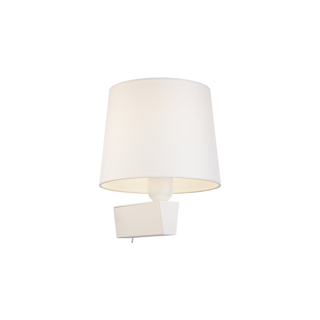 Nowodvorski Kinkiet z włącznikiem CHILLIN 10W only LED 230 50/60 - Tkanina - Biały 8201