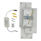12W Lampa ścienna LED / Barwa:3000K / IP20 / Obudowa: Szara