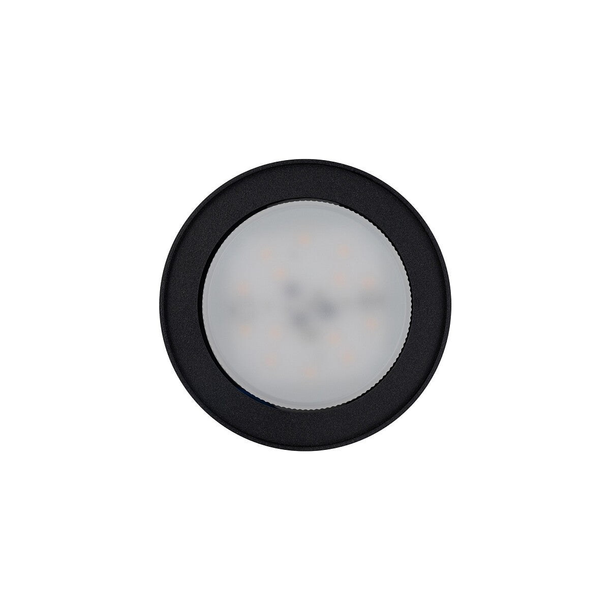 Nowodvorski Lampa downlights natynkowa FLEA 12W only LED 50/60Hz - Stal lakierowana - Czarny 8203 - lampa włączona