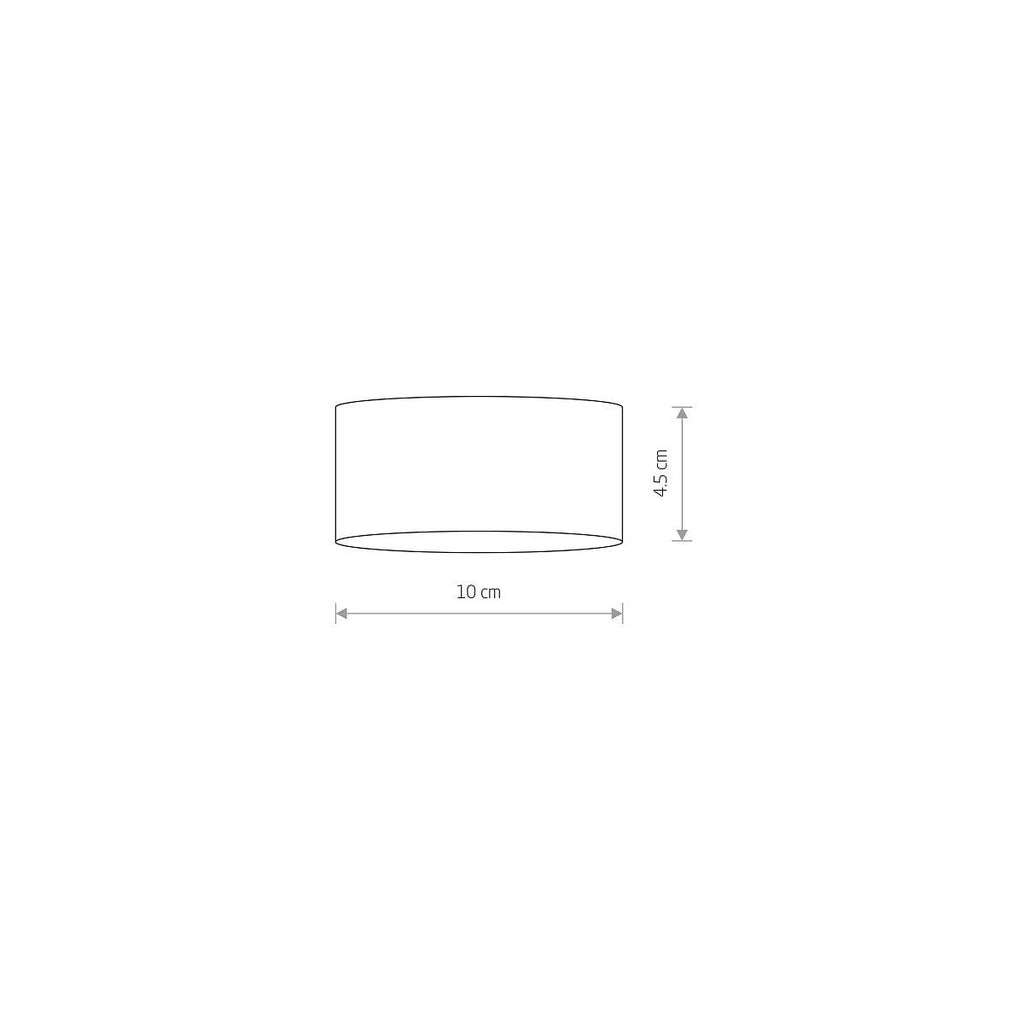 Nowodvorski Lampa downlights natynkowa FLEA 12W only LED 50/60Hz - Stal lakierowana - Czarny 8203