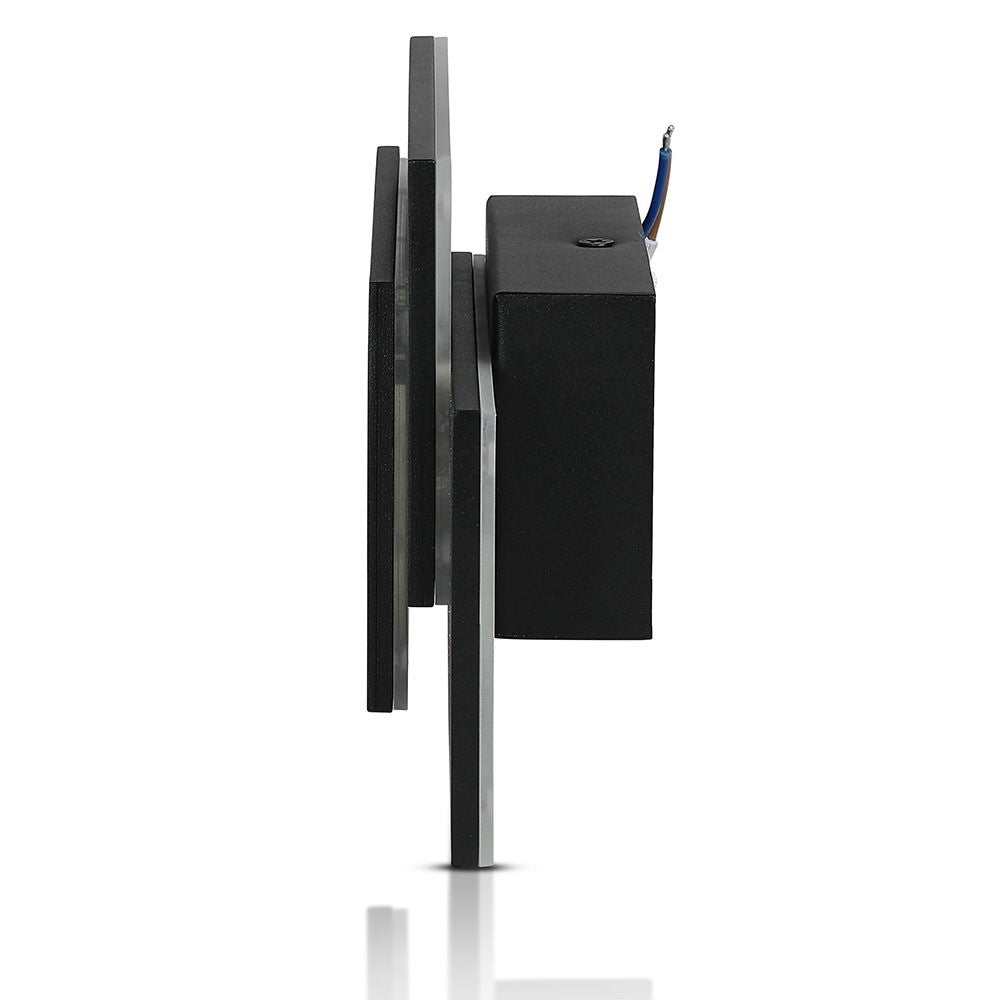12W Lampa ścienna LED / Barwa:3000K / IP20 / Obudowa: Czarna