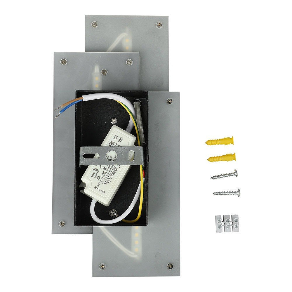 12W Lampa ścienna LED / Barwa:4000K / IP20 / Obudowa: Czarna