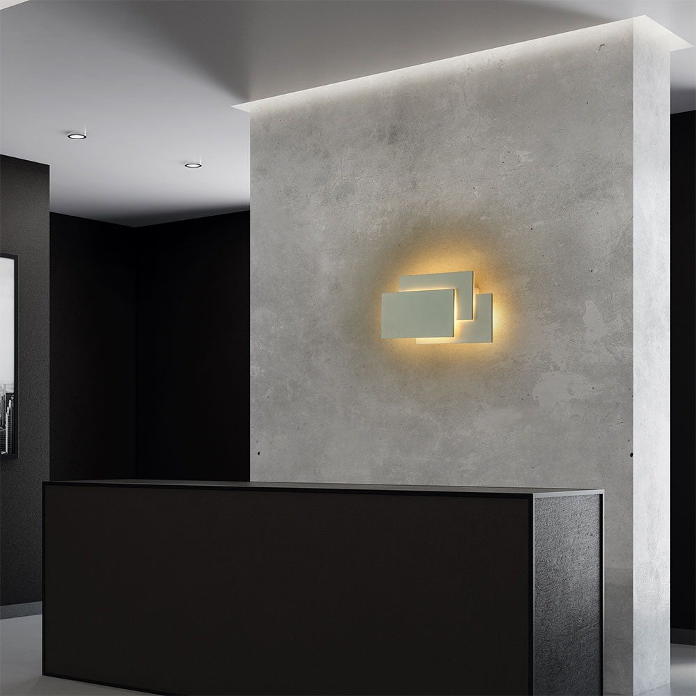 12W Lampa ścienna LED / Barwa:4000K / IP20 / Obudowa: Szara