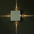 4W Lampa ścienna LED / Barwa:3000K / IP65 / Obudowa: Biała / Kwadratowa
