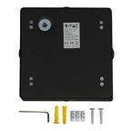 4W Lampa ścienna LED / Barwa:4000K / IP65 / Obudowa: Czarna / Kwadratowa
