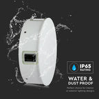 4W Lampa ścienna LED / Barwa:4000K / IP65 / Obudowa: Biała / Okrągła