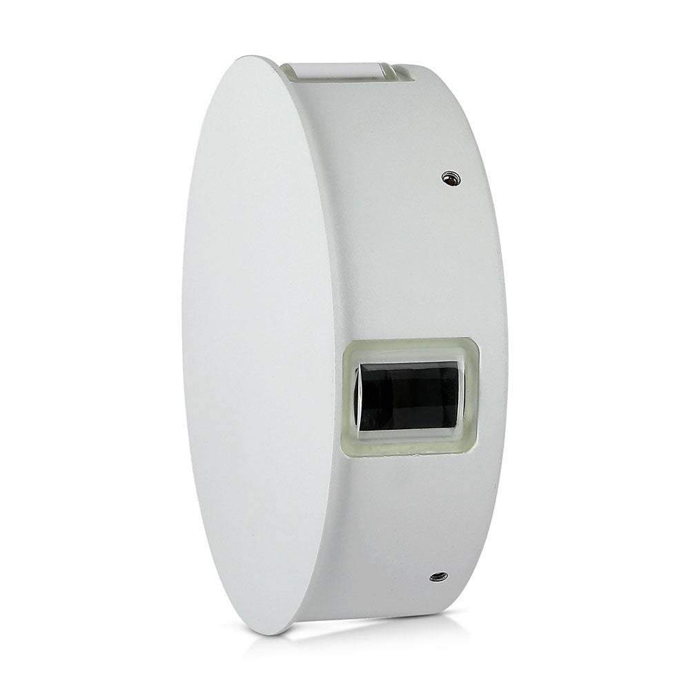 4W Lampa ścienna LED / Barwa:4000K / IP65 / Obudowa: Biała / Okrągła