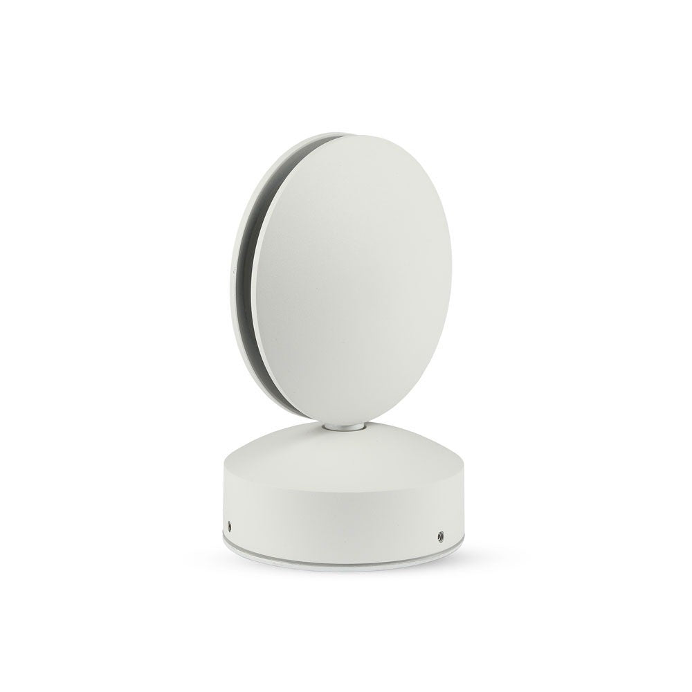 7W Lampa ścienna LED / Barwa:4000K / IP65 / Obudowa: Biała