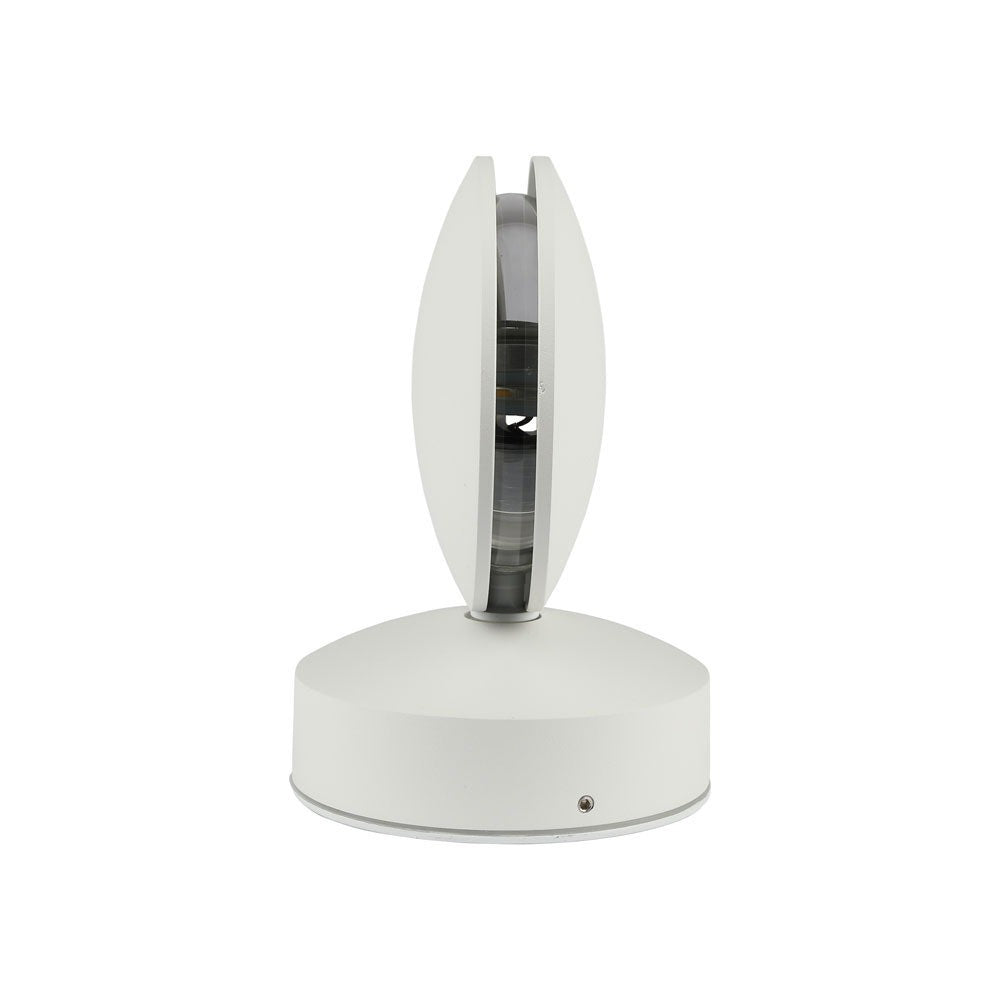 7W Lampa ścienna LED / Barwa:3000K / IP65 / Obudowa: Biała