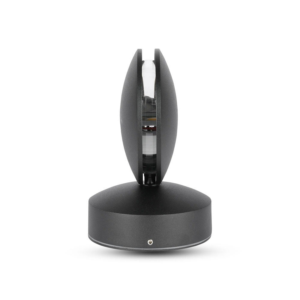 7W Lampa ścienna LED / Barwa:4000K / IP65 / Obudowa: Czarna