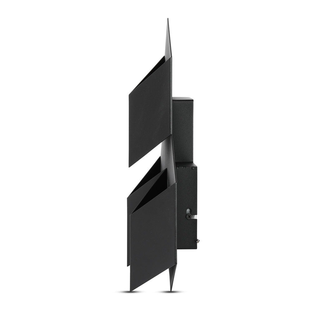 9W Lampa ścienna LED / Barwa:3000K / IP20 / Obudowa: Czarna