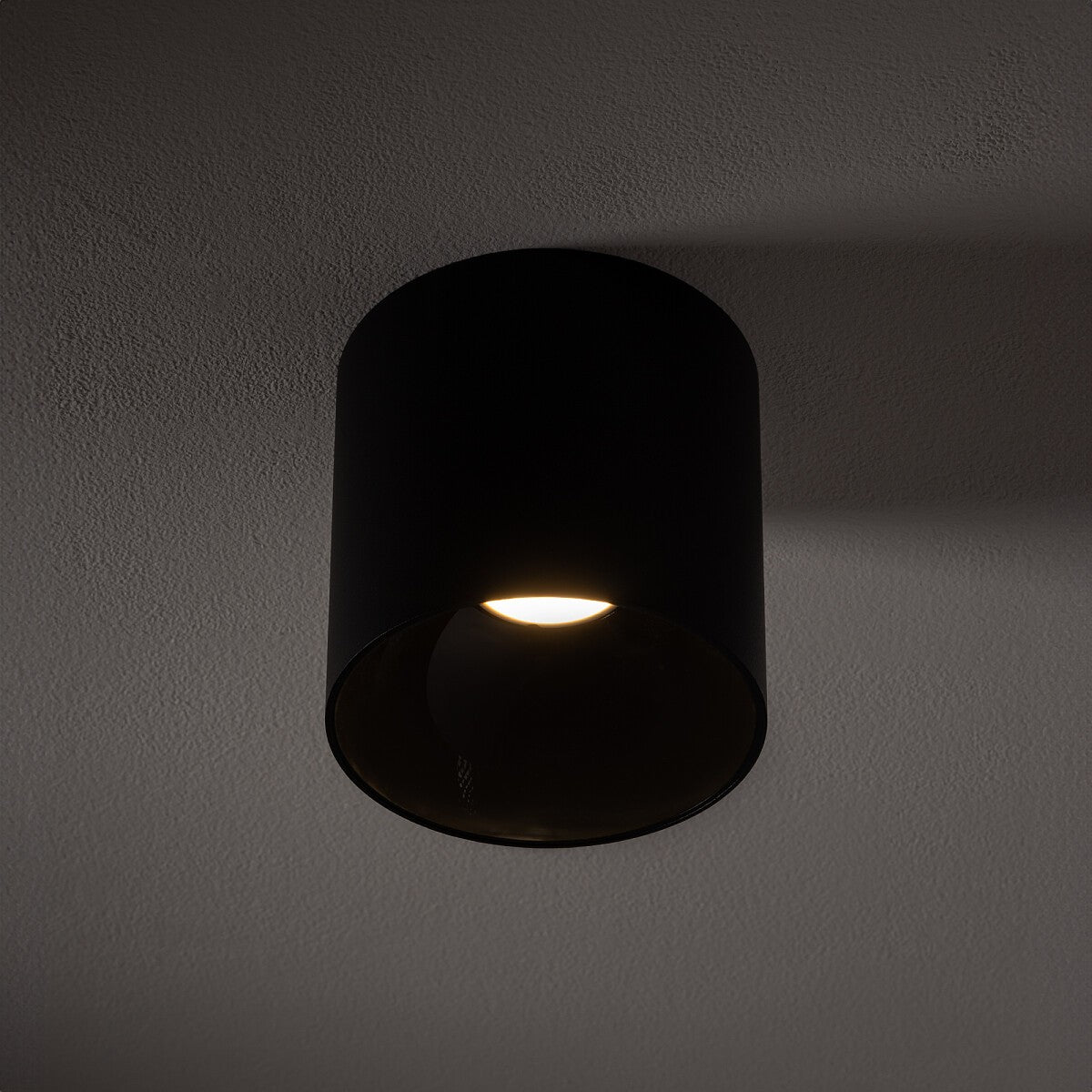 Nowodvorski Lampa downlights natynkowa POINT TONE 10W only LED 50/60Hz - Stal lakierowana - Czarny III 8225 - lampa włączona