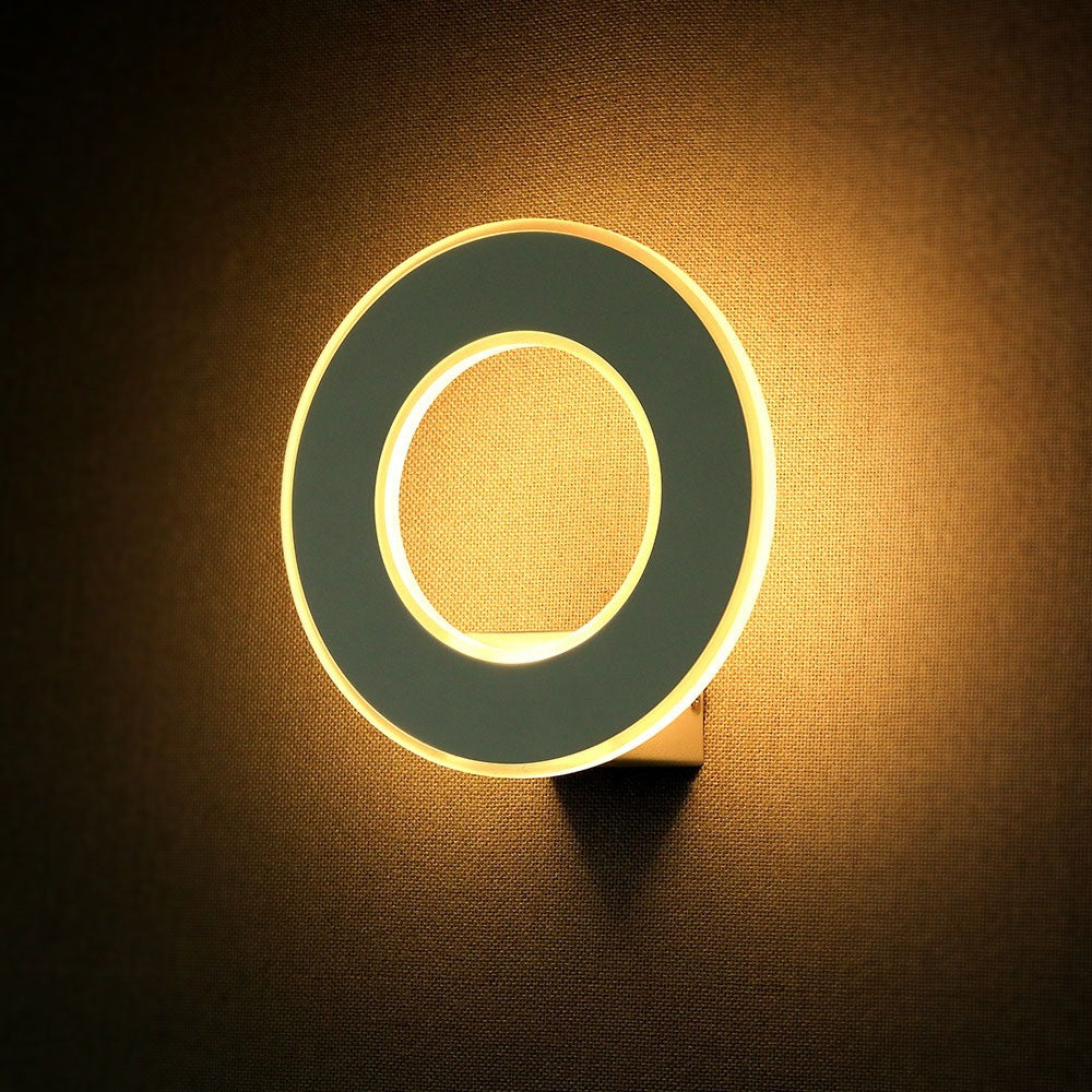9W Lampa ścienna LED / Barwa:4000K / IP20 / Obudowa: Biała